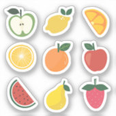Tiny Fruit Planner Stickers (Voorkant)