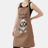 Tiny Furry Friend: Zachte Bruine, Grijze en Witte  Schort (Insitu)