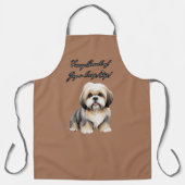 Tiny Furry Friend: Zachte Bruine, Grijze en Witte  Schort (Voorkant)