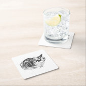 Tiny Gallery: Tabby on Cushion Kartonnen Onderzetters (Insitu)