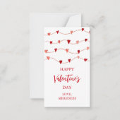 Tiny Gelukkige Valentijnsdag Kids Klaslokaal Notitiekaartje (Voorkant)