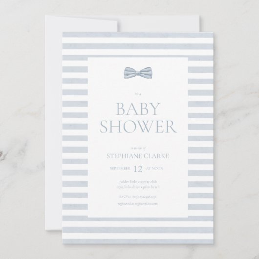 Tiny Gentleman Waterverf Bow Stropdas Kaart (Voorkant)