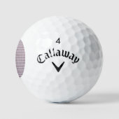 Tiny Gestreepte Callaway Supersoft Golfballen (Logo)