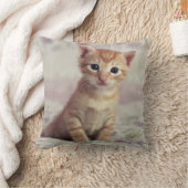 Tiny Ginger Kitten Kussen (Deken)