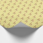 Tiny Giraffe Pattern Cadeaupapier (Hoek)