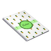 Tiny Golden Pineappels Notitieboek (Rechterzijde)