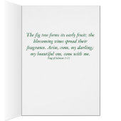 Tiny Green Flora - Lied van de Zon. 2:13 Wenskaart (Binnen (Rechts))