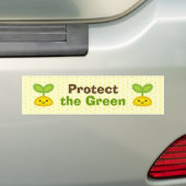 Tiny Green Sprout Bumpersticker (Op auto)