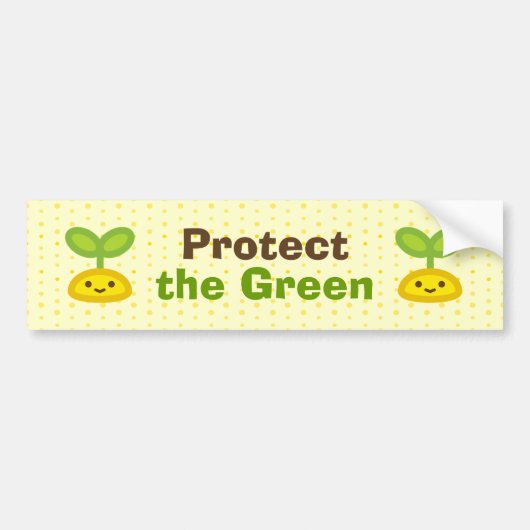 Tiny Green Sprout Bumpersticker (Voorkant)
