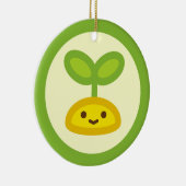 Tiny Green Sprout Keramisch Ornament (Rechts)