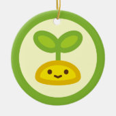 Tiny Green Sprout Keramisch Ornament (Voorkant)