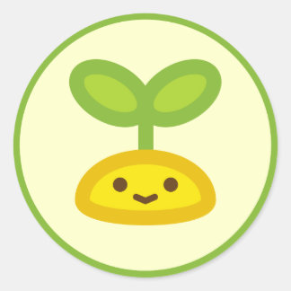 Tiny Green Sprout Ronde Sticker