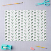 tiny green white soccer balls pattern tissuepapier (Craft)