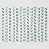 tiny green white volleyballs pattern tissuepapier (Voorkant)