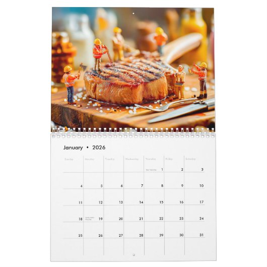 Tiny Grill Masters – 2026 Miniature BBQ Calendar Kalender (Jan 2026)