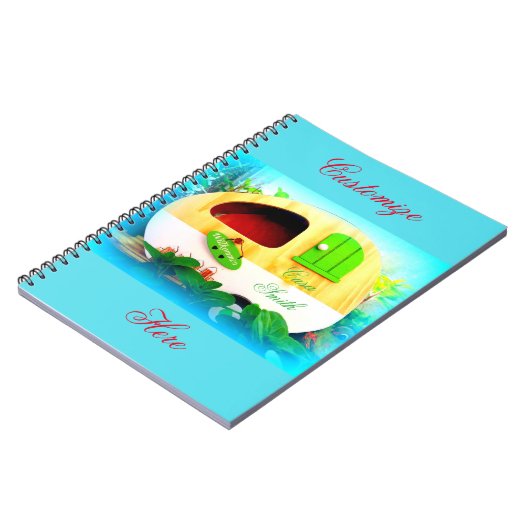 Tiny gypsy caravan casa notitieboek (Linkerzijde)