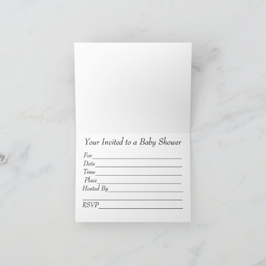 Tiny Hands Douche Uitnodiging (Binnen)