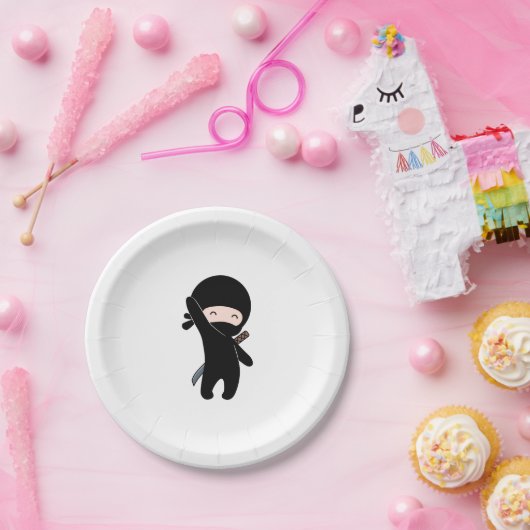 Tiny Happy Ninja Papieren Bordje (Feest)
