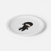 Tiny Happy Ninja Papieren Bordje (Gekanteld)