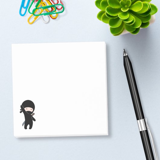Tiny Happy Ninja Post-it® Notes