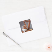 Tiny Harpist Guinea Pig – Artistic Sticker (Envelop)