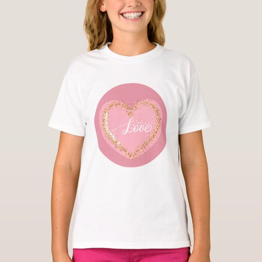 Tiny Heart, Big Love Schattigee peuter T-shirt (Voorkant)