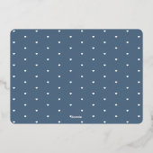 Tiny Heart | Twee foto-Folie geboorteaankondiging Folie Uitnodiging (Achterkant)