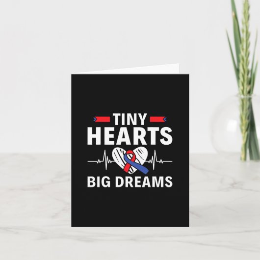 Tiny Hearts Big Dreams - Aangeboren Hartafwijkinge Kaart (Voorkant)