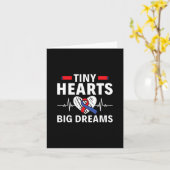 Tiny Hearts Big Dreams - Aangeboren Hartafwijkinge Kaart (Gele Bloem)