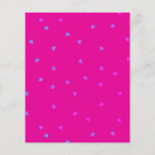 Tiny Hearts Budget Save Our Date Kaarten Magenta (Achterkant)