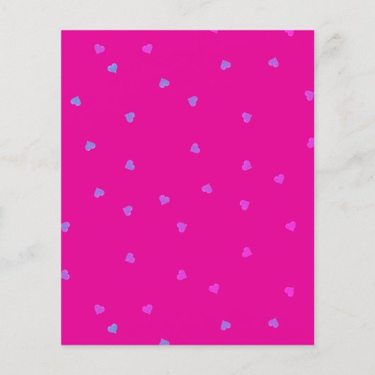 Tiny Hearts Budget Save Our Date Kaarten Magenta (Achterkant)