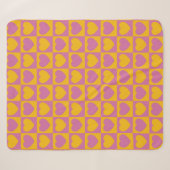 Tiny hearts chess grid seamless pattern. Cute litt Sherpa Deken (Voorkant (horizontaal))