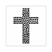 Tiny Hearts Christelijk Cross Rubberstempel (Afrduk)
