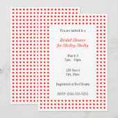 Tiny Hearts Invitation Kaart (Voorkant / Achterkant)