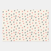 Tiny Hearts-patroon cadeau Inpakpapier Vel (Voorkant)