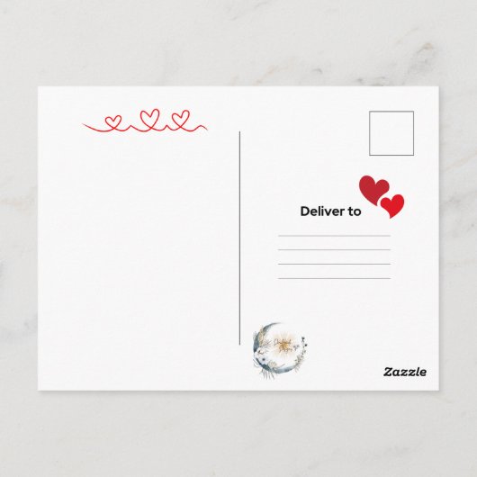 Tiny Hearts v1 Briefkaart (Achterkant)