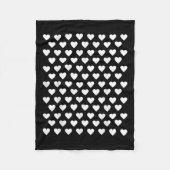 Tiny Hearts White Polka Dot Pattern Schattigee Val Fleece Deken (Voorkant)