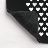 Tiny Hearts White Polka Dot Pattern Schattigee Val Muismat (Hoek)