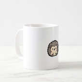Tiny Hedgehog – Cute Kawaii Illustration Koffiemok (Voorkant links)