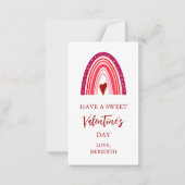 Tiny heeft een zoete Valentijnsdag Kids Class Notitiekaartje (Voorkant)