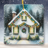 Tiny Home Gepersonaliseerde Kerst Keramisch Ornament