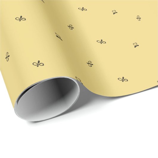 Tiny Honeybees Honey Geel Apiary Product Wrap Cadeaupapier (Rol Hoek)