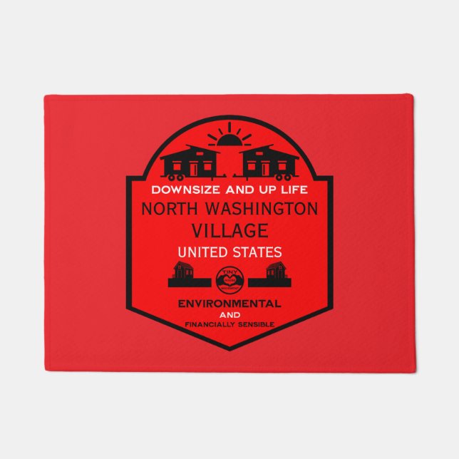 Tiny House Communities bewerkbaar Deurmat (Voorkant)