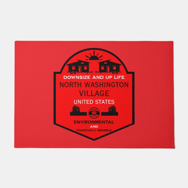 Tiny House Communities bewerkbaar Deurmat (Voorkant)