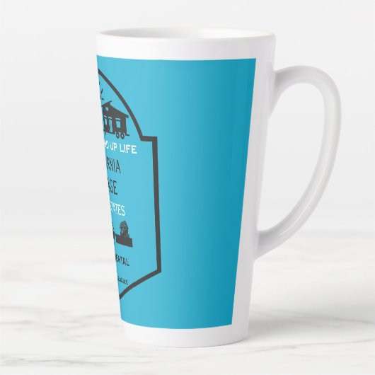 Tiny House Communities bewerkbaar Latte Mok (Rechts)