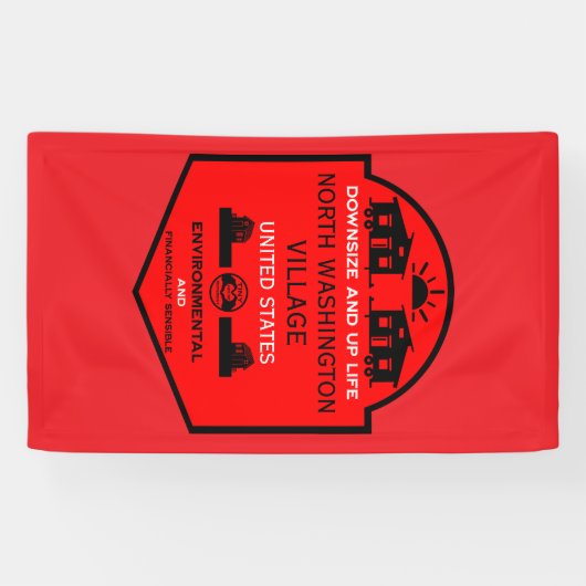 Tiny House Communities bewerkbaar Spandoek (Horizontaal)