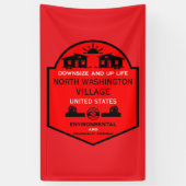 Tiny House Communities bewerkbaar Spandoek (Verticaal)