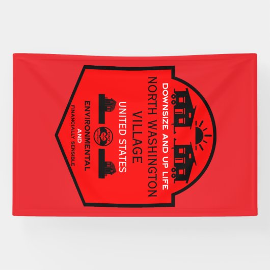 Tiny House Communities bewerkbaar Spandoek (Horizontaal)