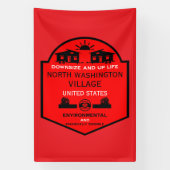 Tiny House Communities bewerkbaar Spandoek (Verticaal)