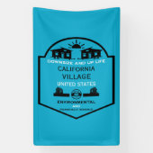 Tiny House Communities bewerkbaar Spandoek (Verticaal)